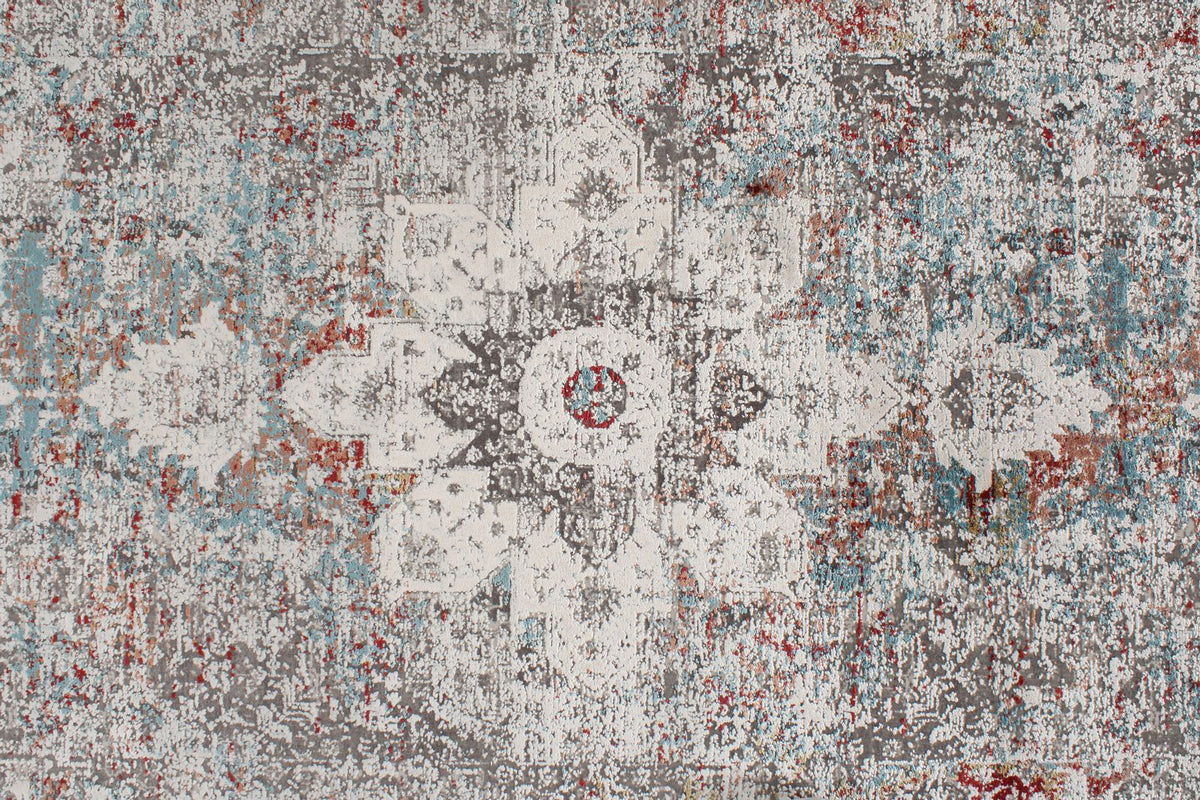 3x13 Gray and Ivory Turkish Antep Runner