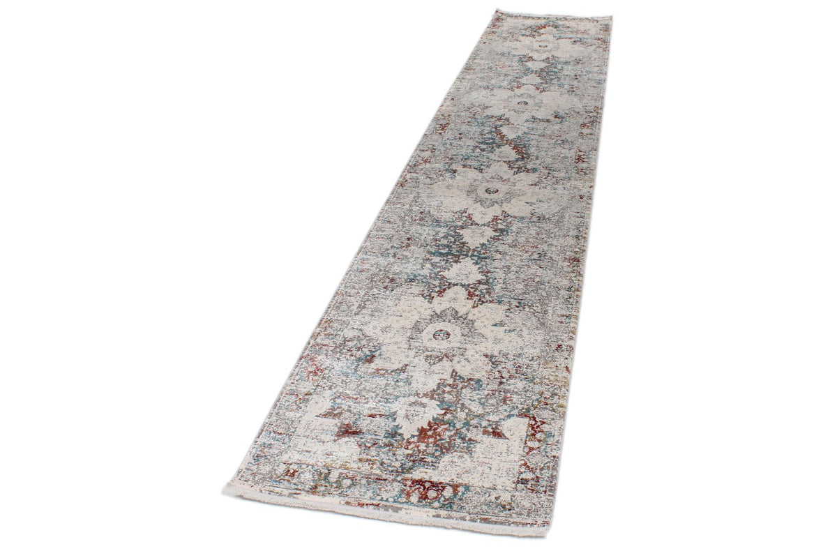 3x13 Gray and Ivory Turkish Antep Runner