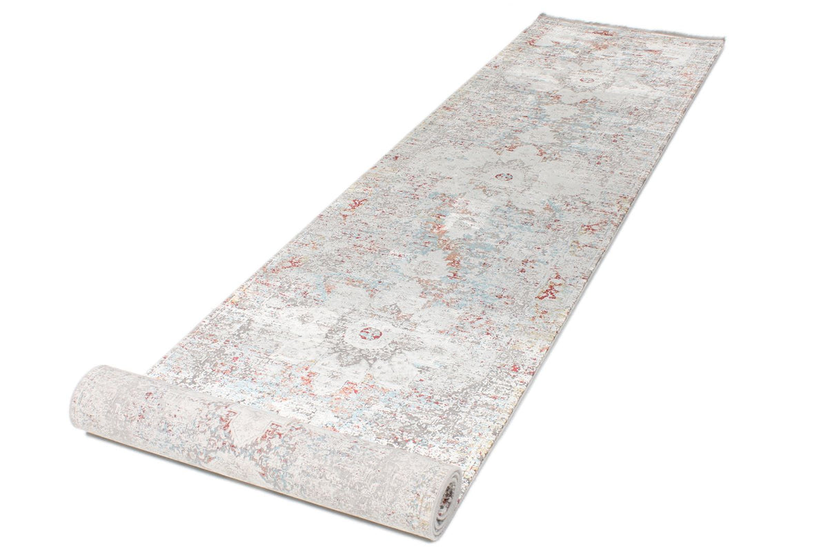 3x13 Gray and Ivory Turkish Antep Runner