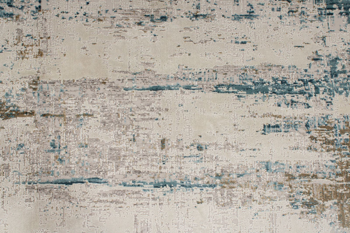 5x8 Gray and Blue Turkish Antep Rug