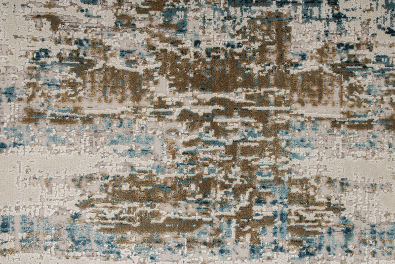 5x8 Gray and Blue Turkish Antep Rug