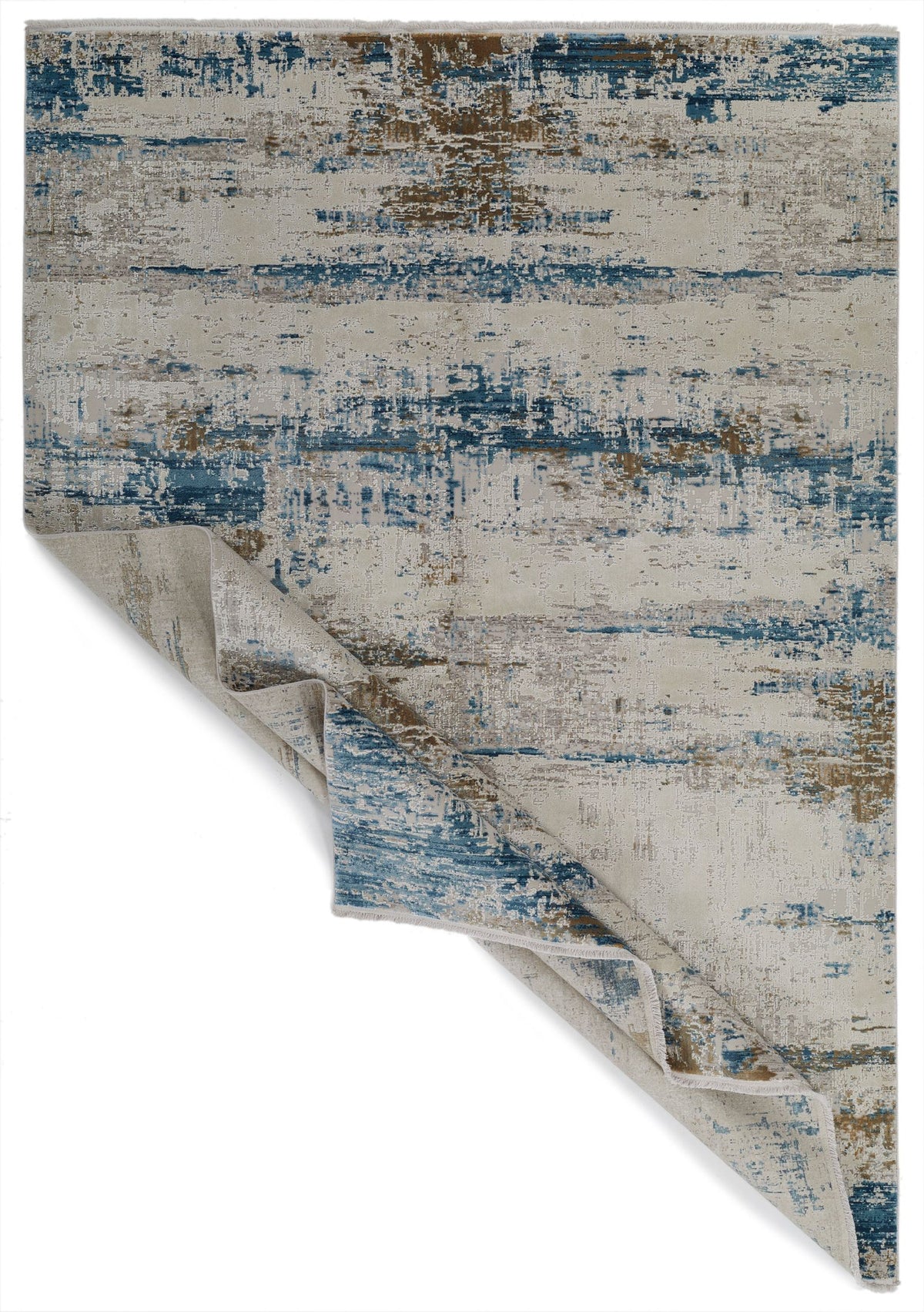 5x8 Gray and Blue Turkish Antep Rug