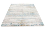 5x8 Gray and Blue Turkish Antep Rug