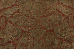 12x17 Rust and Light Blue Persian Rug