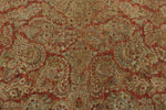 12x17 Rust and Light Blue Persian Rug