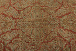 12x17 Rust and Light Blue Persian Rug