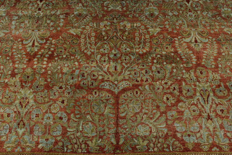 12x17 Rust and Gray Turkish Oushak Rug