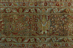 12x17 Rust and Gray Turkish Oushak Rug