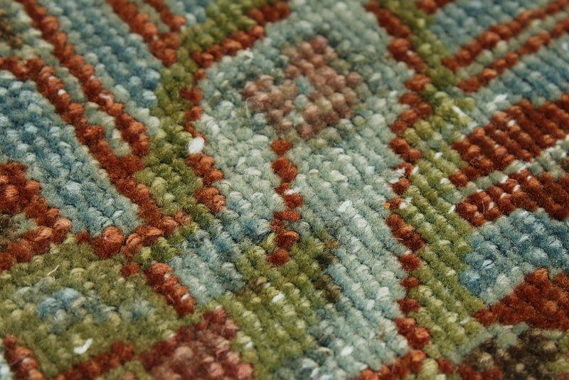 12x17 Rust and Gray Turkish Oushak Rug