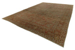 12x17 Rust and Gray Turkish Oushak Rug