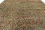 12x17 Rust and Gray Turkish Oushak Rug