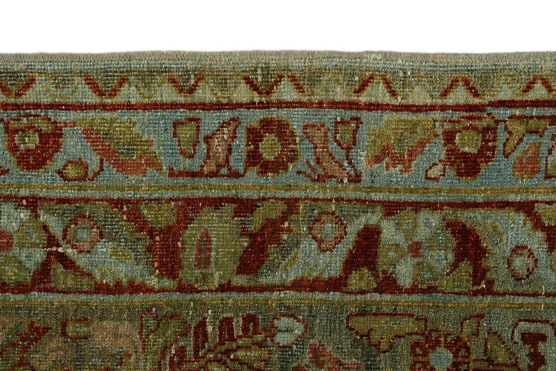 12x17 Rust and Gray Turkish Oushak Rug