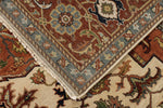 9x12 Ivory and Rust Anatolian Persian Rug