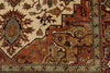 9x12 Ivory and Rust Anatolian Persian Rug