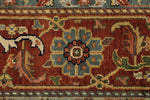 9x12 Ivory and Rust Anatolian Persian Rug