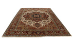 9x12 Ivory and Rust Anatolian Persian Rug