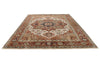 9x12 Ivory and Rust Anatolian Persian Rug