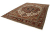 9x12 Ivory and Rust Anatolian Persian Rug