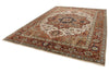 9x12 Ivory and Rust Anatolian Persian Rug