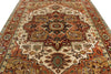 8x10 Ivory and Rust Anatolian Persian Rug