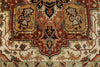 8x10 Ivory and Rust Anatolian Persian Rug