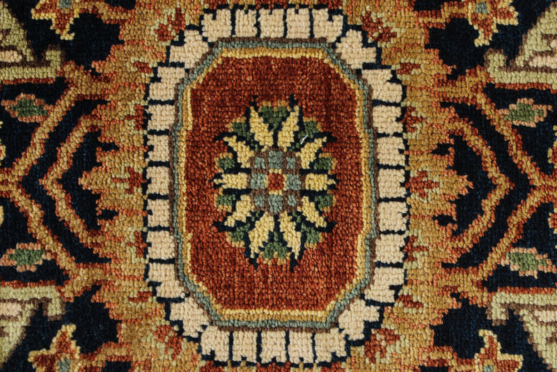 8x10 Ivory and Rust Anatolian Persian Rug