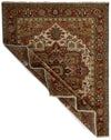 8x10 Ivory and Rust Anatolian Persian Rug