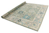 8x10 Green and Ivory Turkish Oushak Rug