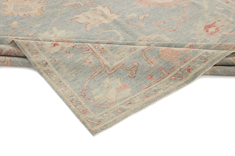 8x10 Gray Turkish Oushak Rug