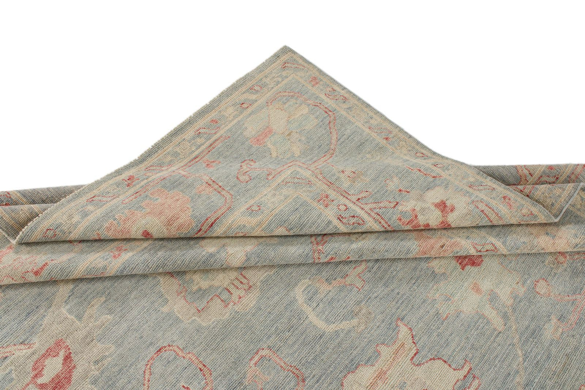 8x10 Gray Turkish Oushak Rug