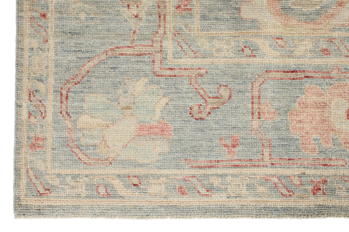 8x10 Gray Turkish Oushak Rug