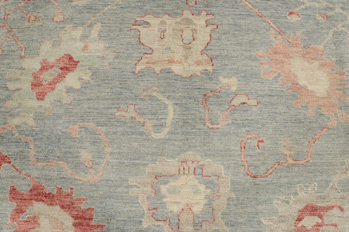 8x10 Gray Turkish Oushak Rug