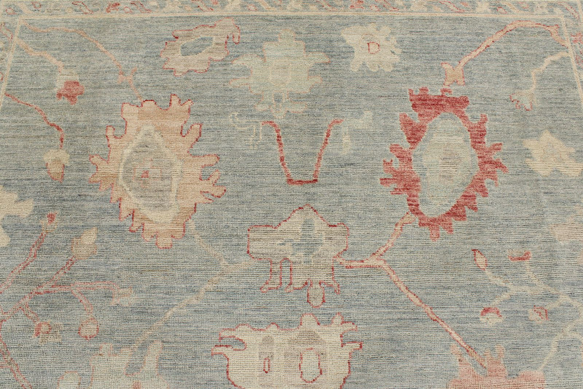 8x10 Gray Turkish Oushak Rug