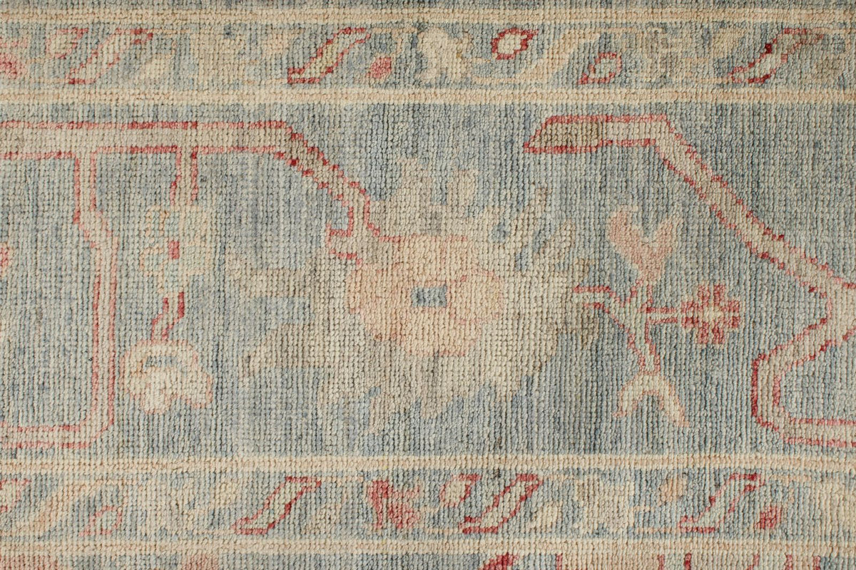 8x10 Gray Turkish Oushak Rug