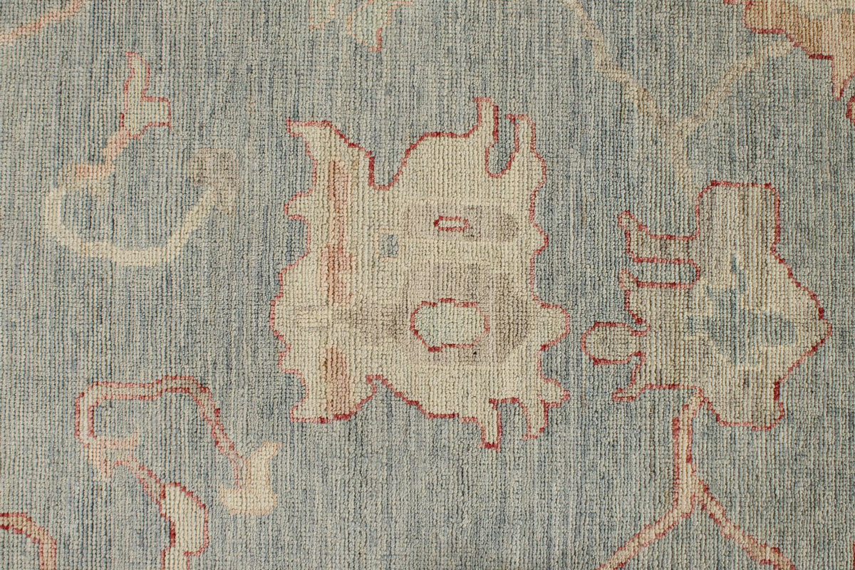 8x10 Gray Turkish Oushak Rug