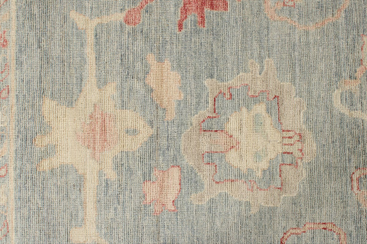 8x10 Gray Turkish Oushak Rug