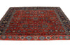 8x10 Rust and Navy Traditional Rug