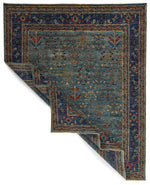 8x10 Green and Blue Anatolian Traditional Rug