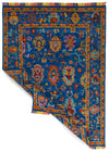 9x12 Navy and Multicolor Turkish Oushak Rug