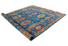 9x12 Navy and Multicolor Turkish Oushak Rug