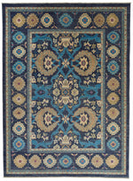 10x14 Gray and Multicolor Turkish Oushak Rug