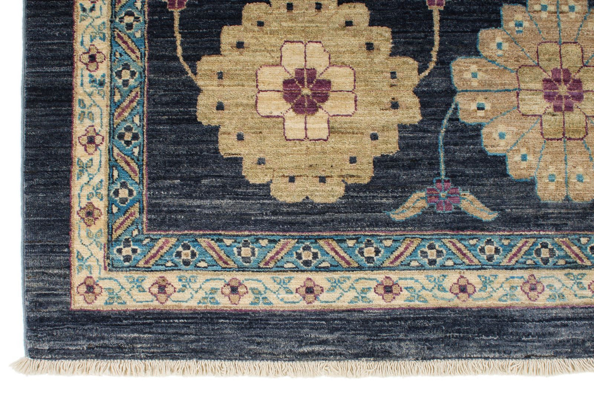 10x14 Gray and Multicolor Turkish Oushak Rug