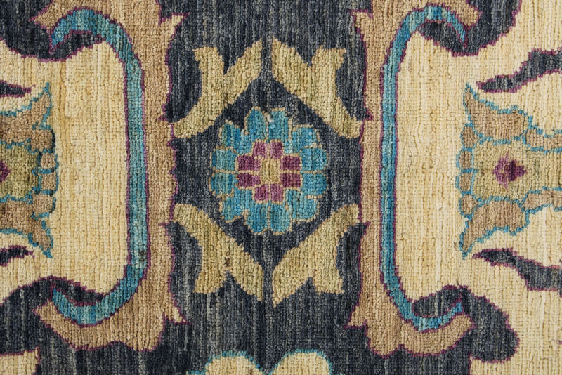 10x14 Gray and Multicolor Turkish Oushak Rug