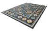 10x14 Gray and Multicolor Turkish Oushak Rug