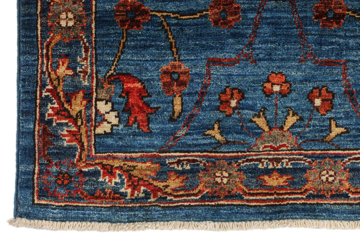 3x18 Blue and Multicolor Anatolian Traditional Runner