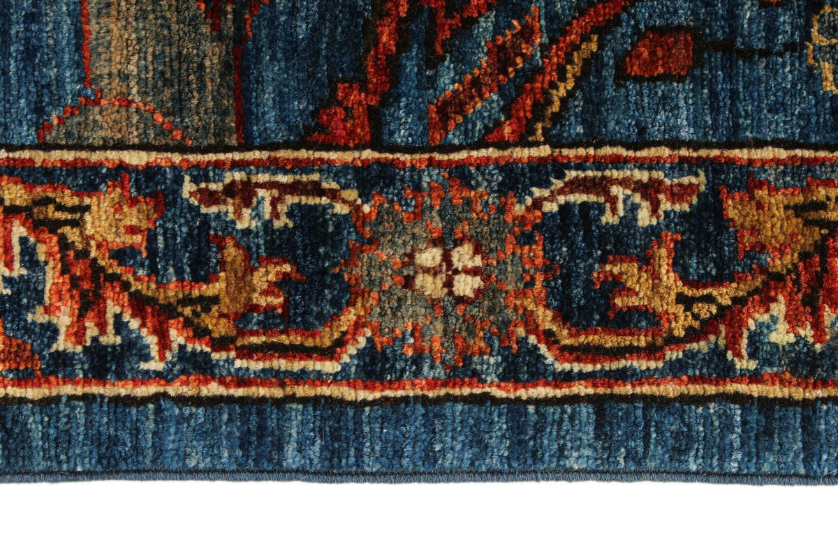 3x18 Blue and Multicolor Anatolian Traditional Runner