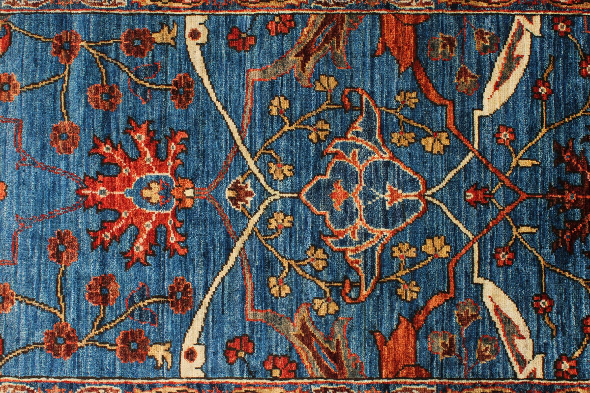 3x18 Blue and Multicolor Anatolian Traditional Runner
