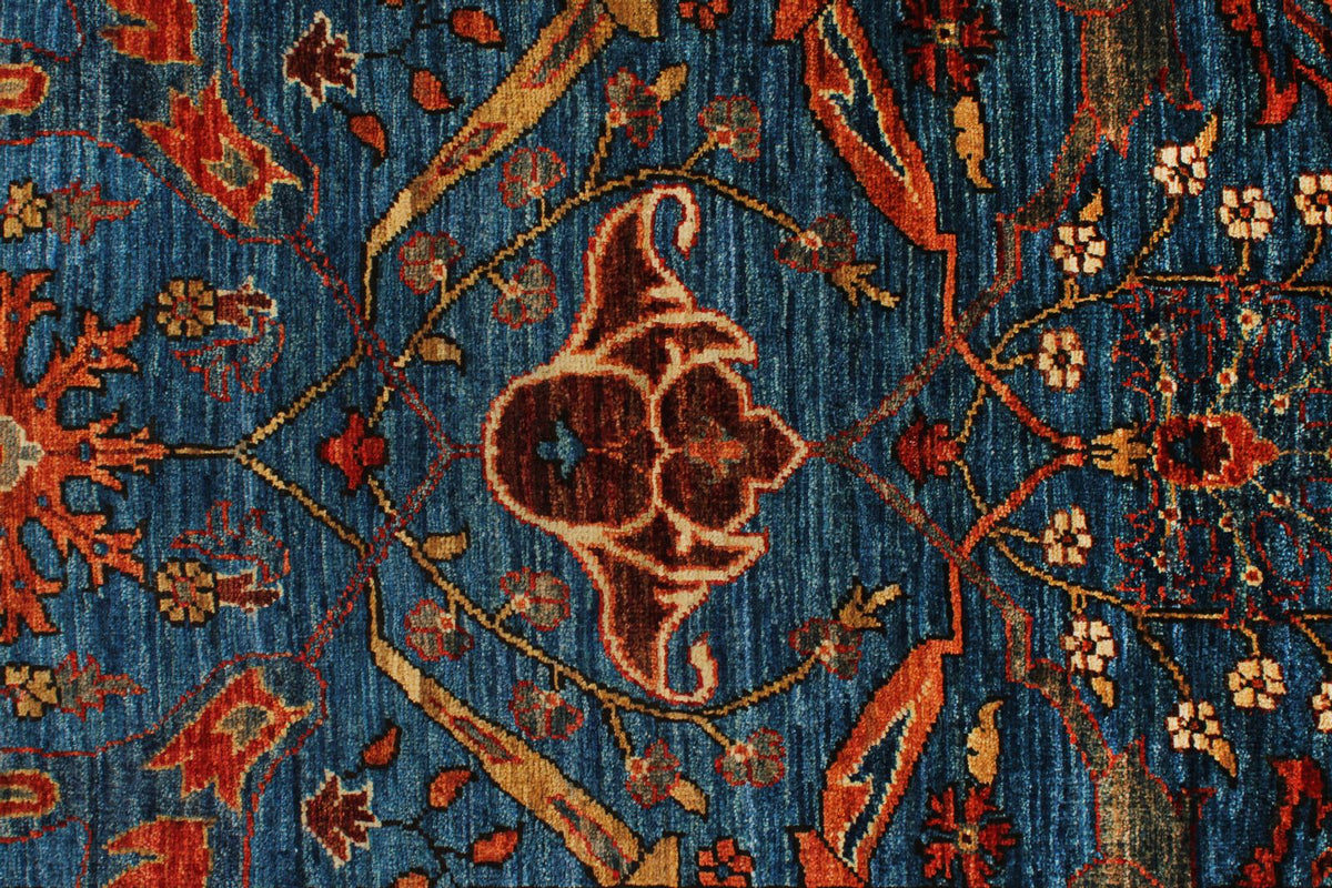 3x18 Blue and Multicolor Anatolian Traditional Runner