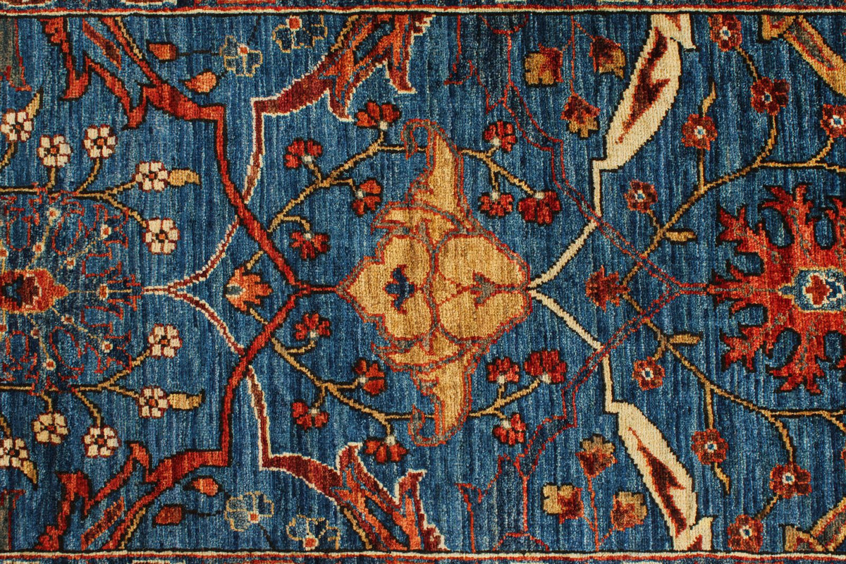 3x18 Blue and Multicolor Anatolian Traditional Runner