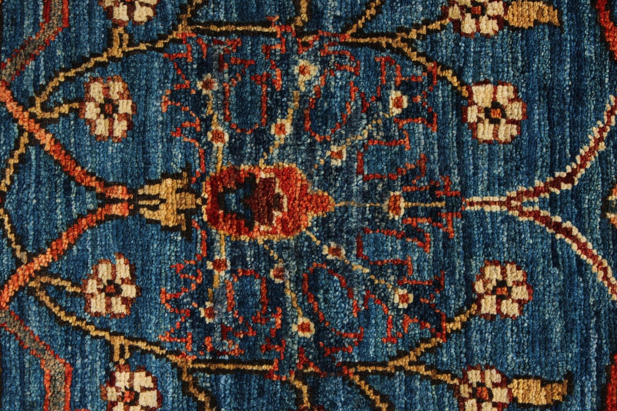 3x18 Blue and Multicolor Anatolian Traditional Runner